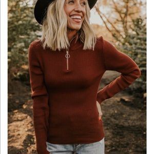 Mistletoe Quarter Zip Long Sleeve